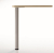 Pied de table métallique Ø60mm - CAMAR